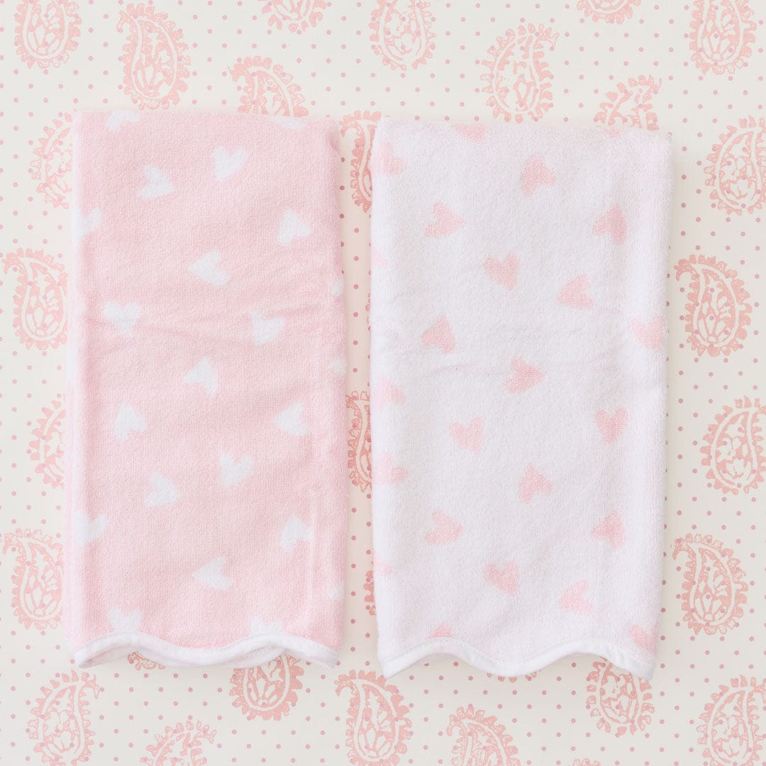 Patterned Scallop Hand Towels (pair) - Image 14