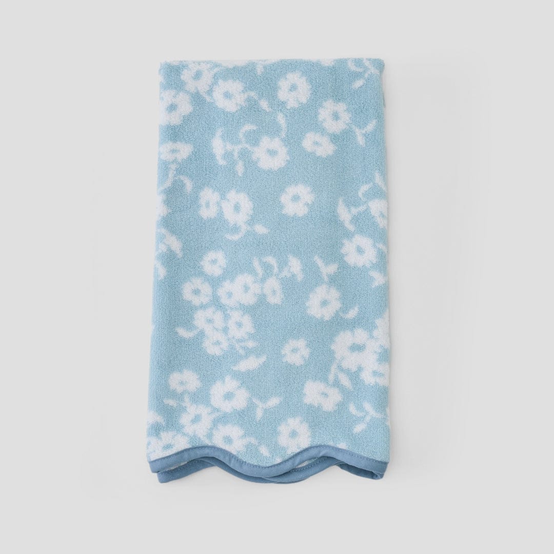 Patterned Scallop Hand Towels (pair) - Image 20
