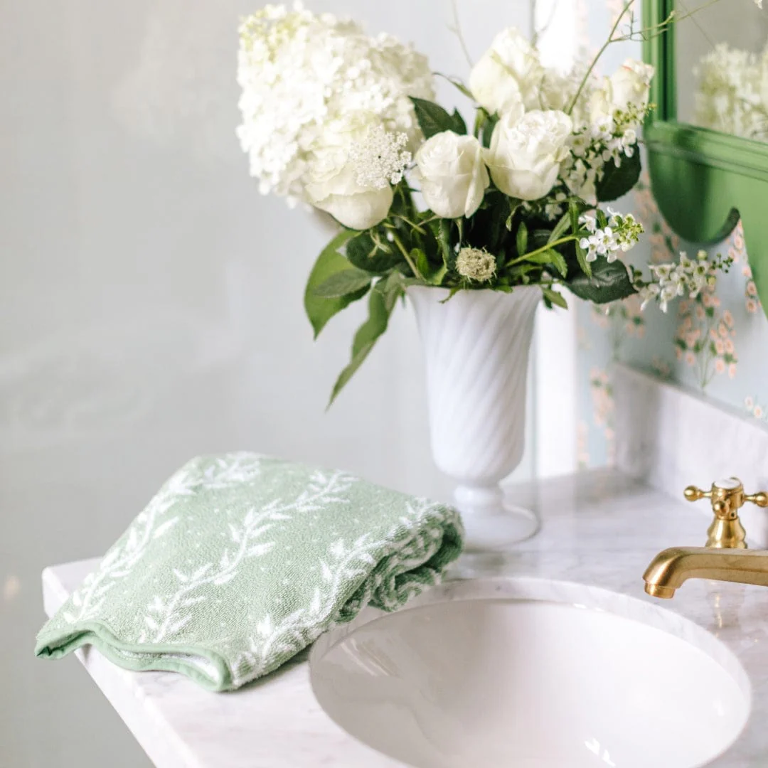 Patterned Scallop Hand Towels (pair) - Image 29