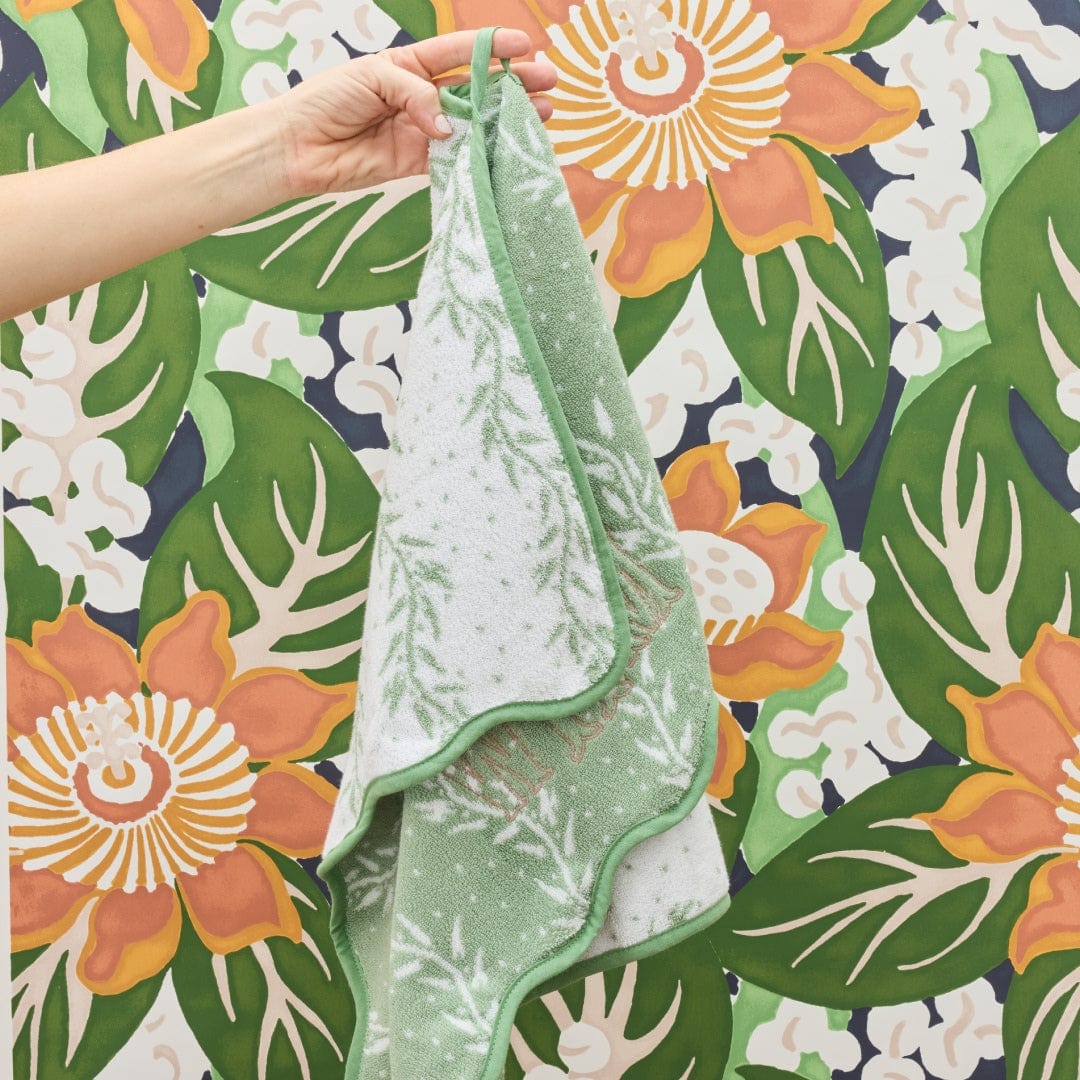 Patterned Scallop Hand Towels (pair) - Image 31