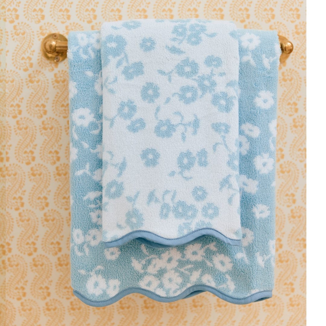 Patterned Scallop Hand Towels (pair) - Image 5