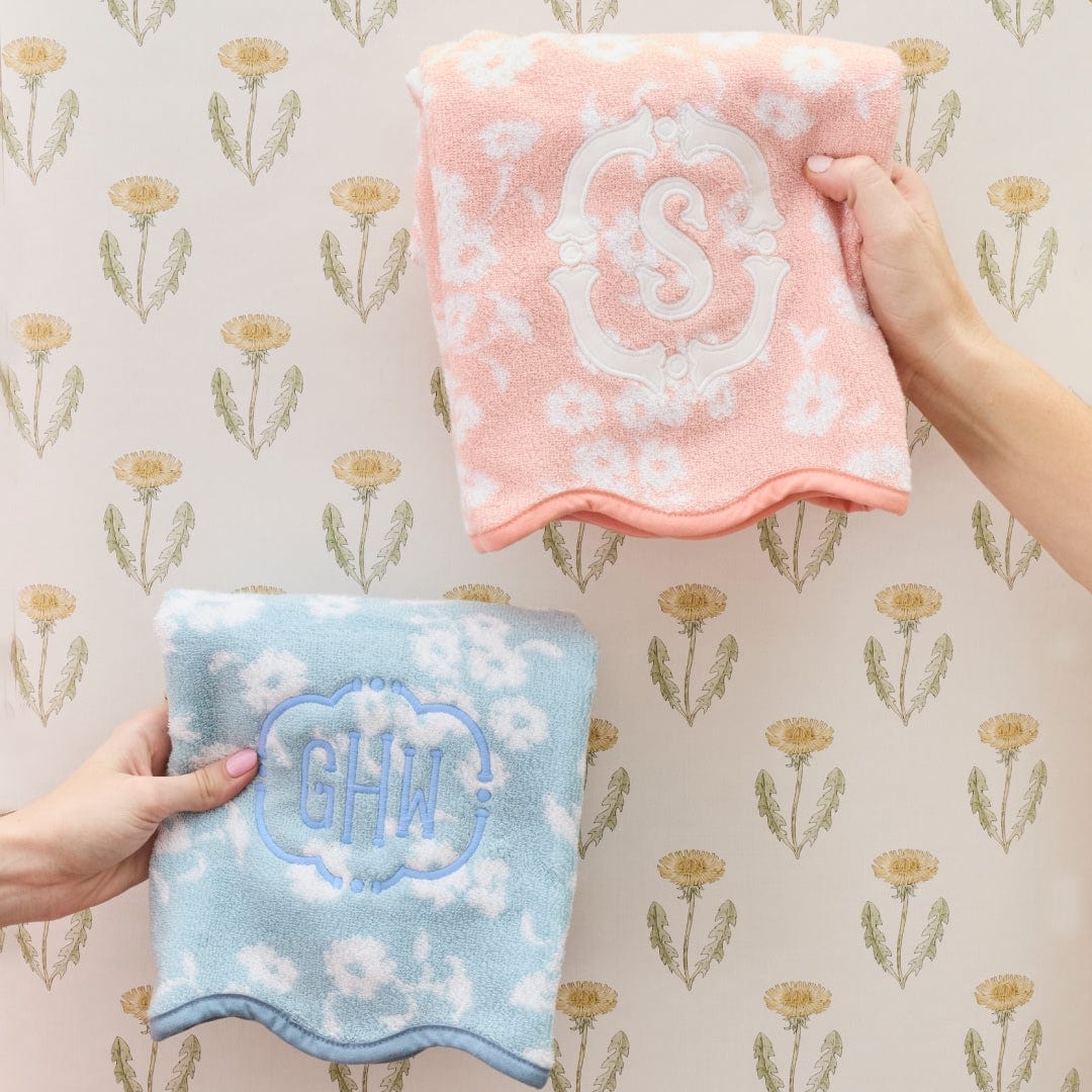 Patterned Scallop Hand Towels (pair) - Image 25