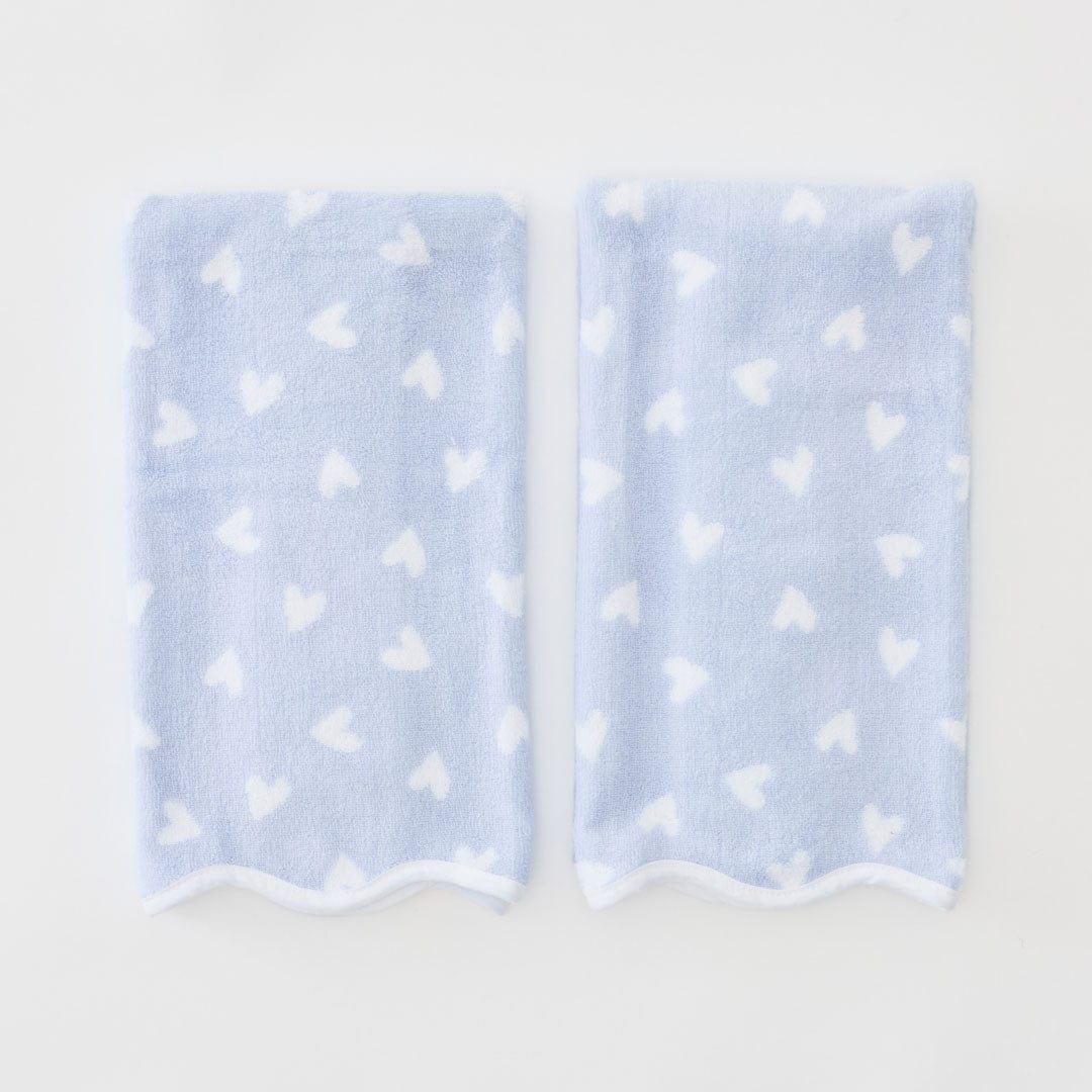 Patterned Scallop Hand Towels (pair) - Image 8
