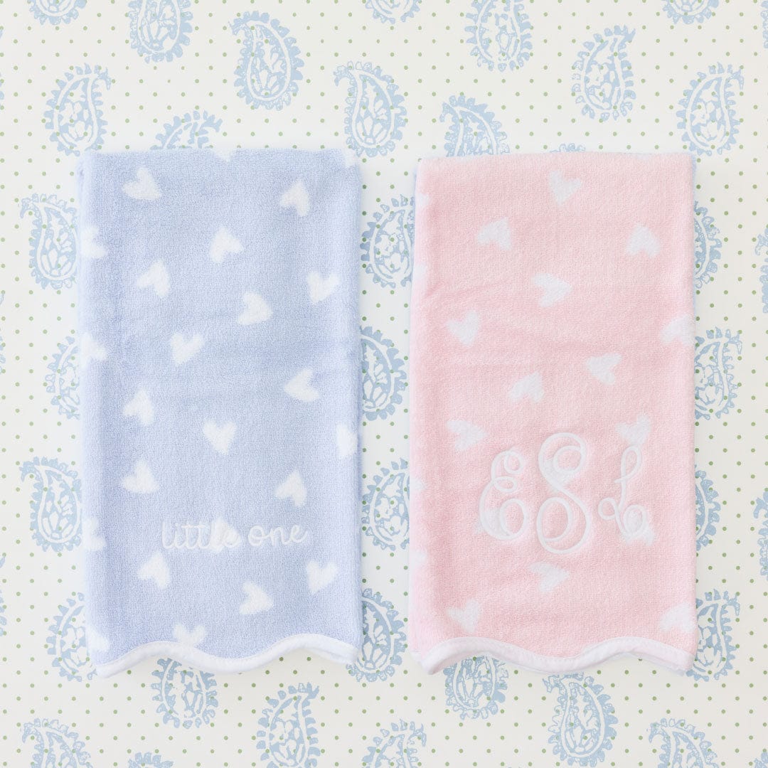 Patterned Scallop Hand Towels (pair) - Image 10