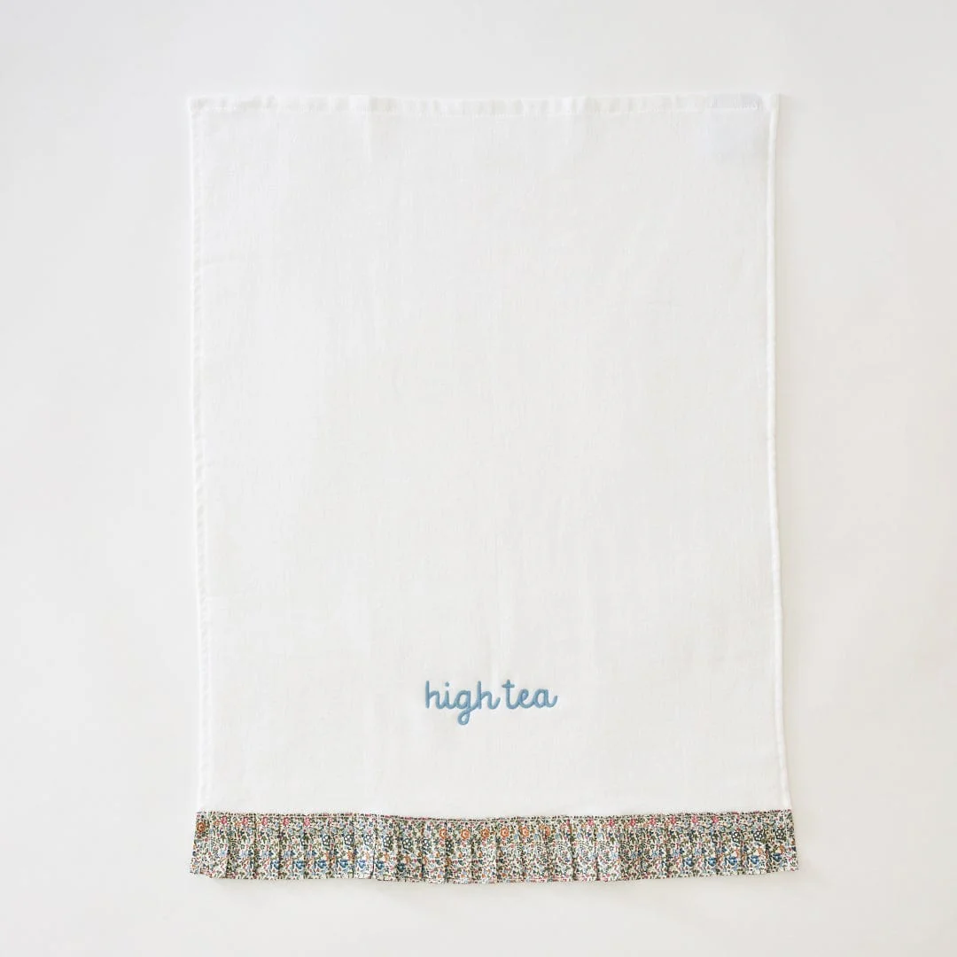 Powder Bath Towels pleated with Liberty London (pair) - Image 11