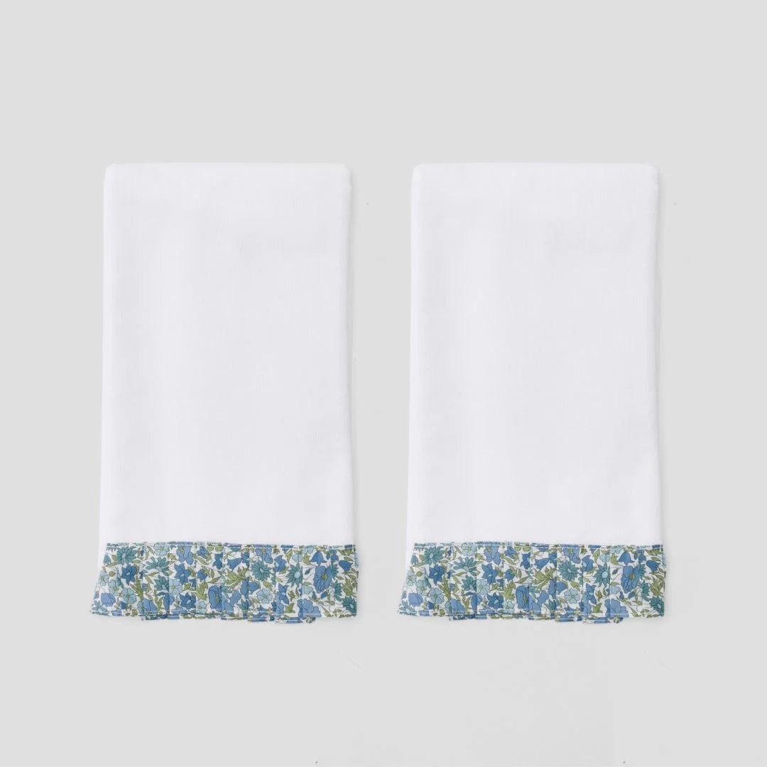 Powder Bath Towels pleated with Liberty London (pair) - Image 28