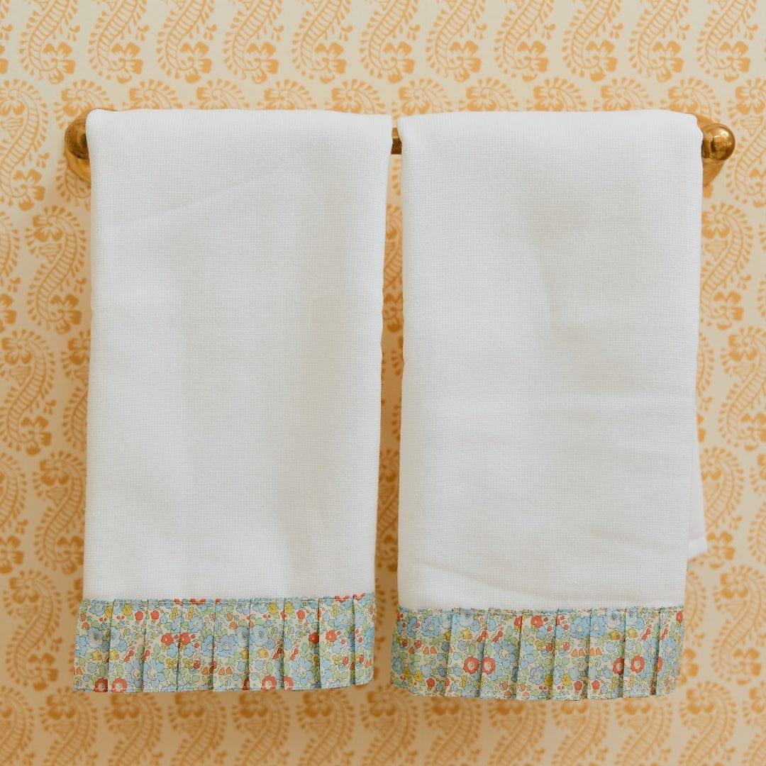 Powder Bath Towels pleated with Liberty London (pair) - Image 7