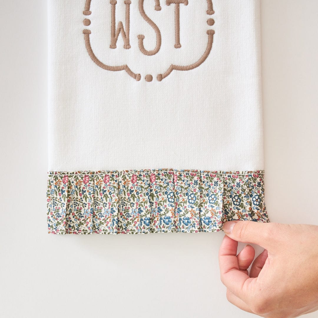 Powder Bath Towels pleated with Liberty London (pair) - Image 9