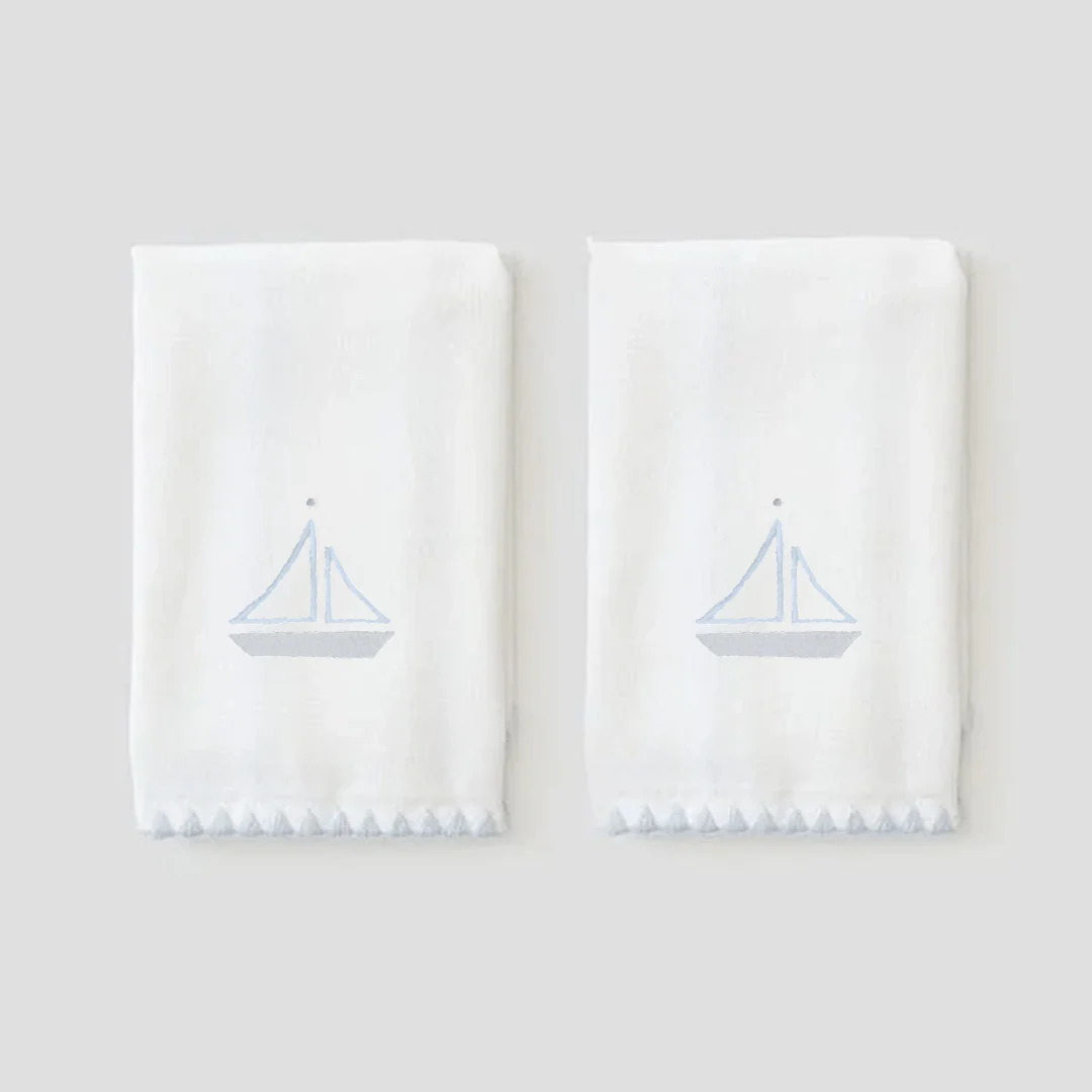 Stitched Edge Powder Bath Towels (pair) - Image 101