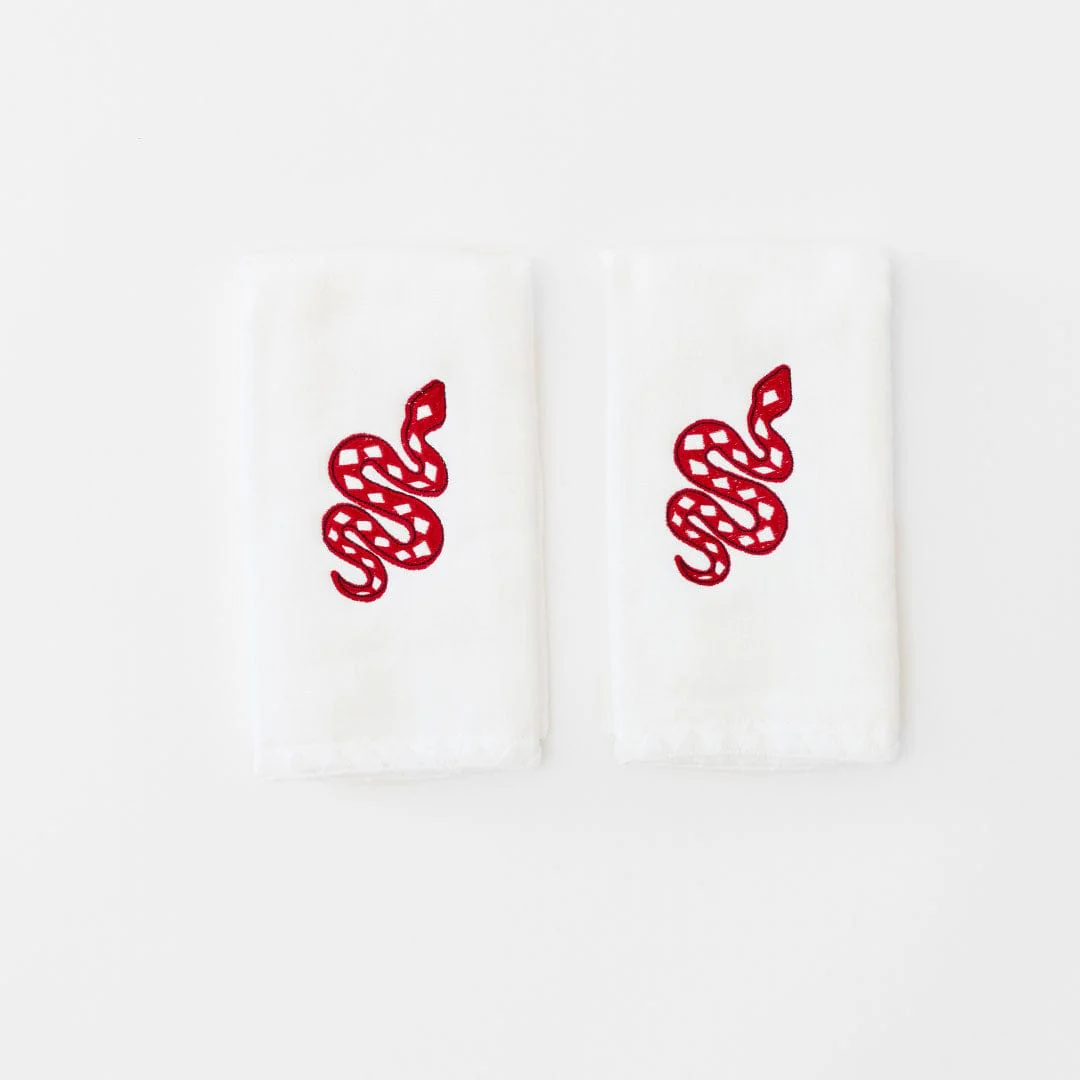 Stitched Edge Powder Bath Towels (pair) - Image 104