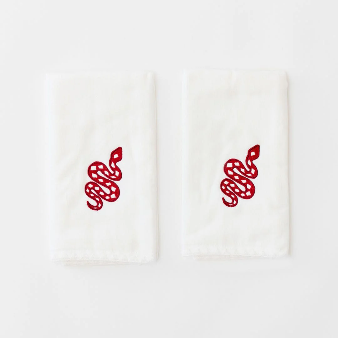 Stitched Edge Powder Bath Towels (pair) - Image 106