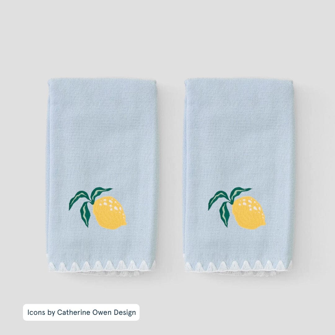 Stitched Edge Powder Bath Towels (pair) - Image 108