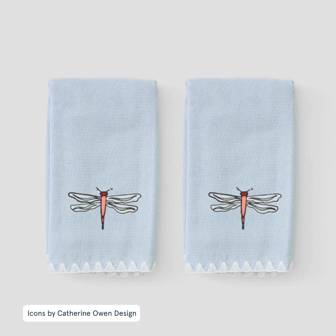 Stitched Edge Powder Bath Towels (pair) - Image 109