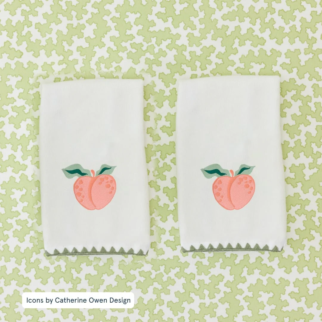 Stitched Edge Powder Bath Towels (pair) - Image 111