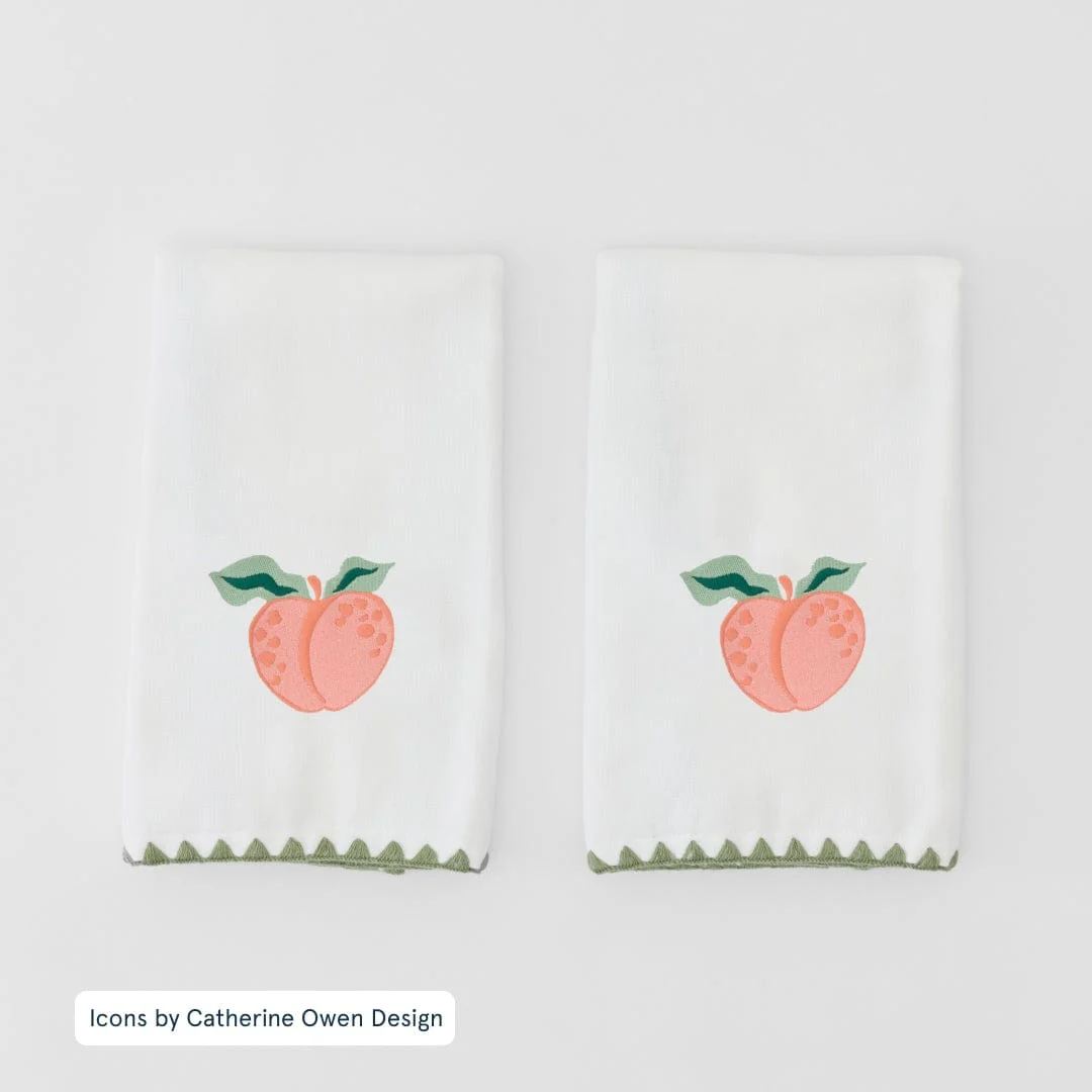 Stitched Edge Powder Bath Towels (pair) - Image 112
