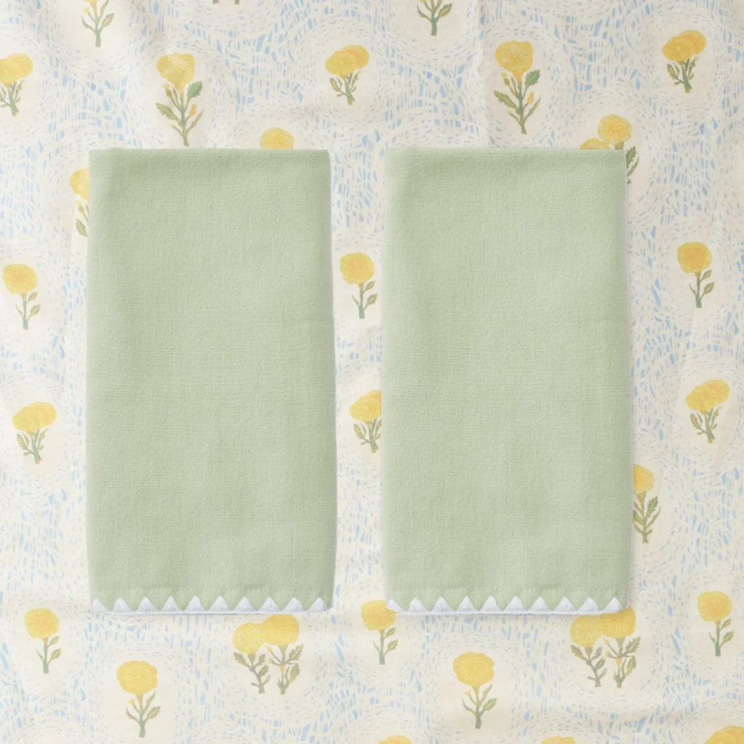 Stitched Edge Powder Bath Towels (pair) - Image 122