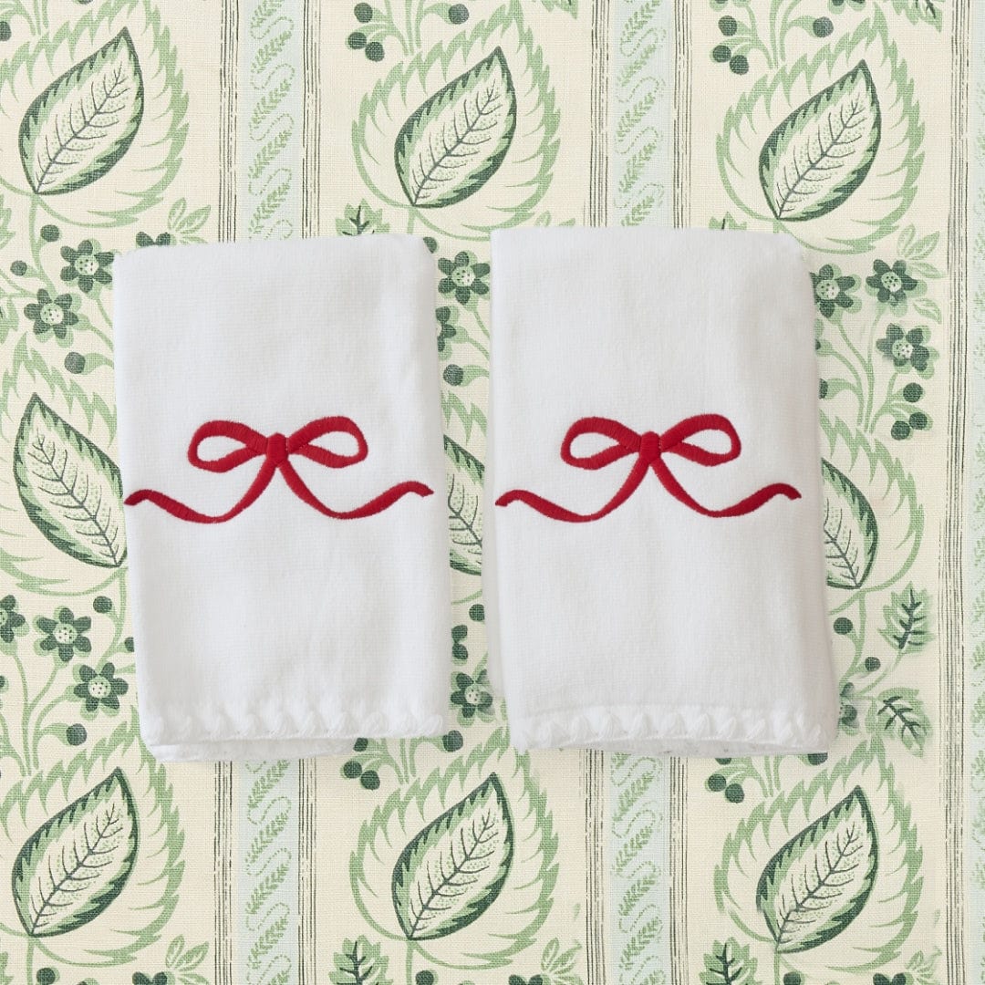 Stitched Edge Powder Bath Towels (pair) - Image 124