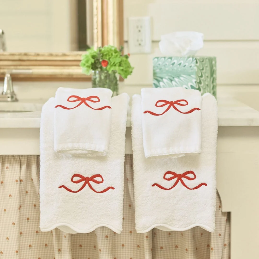Stitched Edge Powder Bath Towels (pair) - Image 125