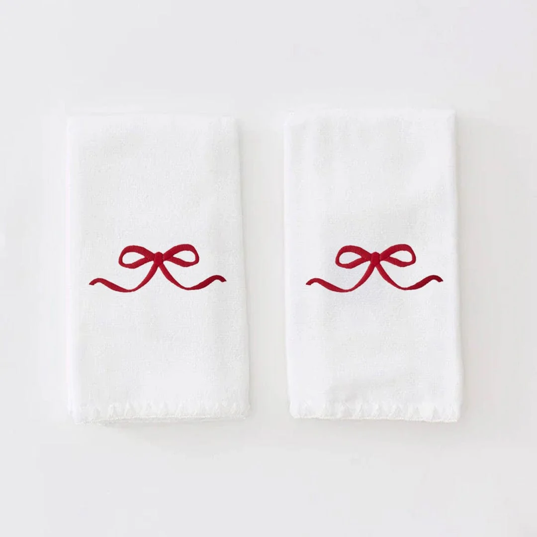 Stitched Edge Powder Bath Towels (pair) - Image 126