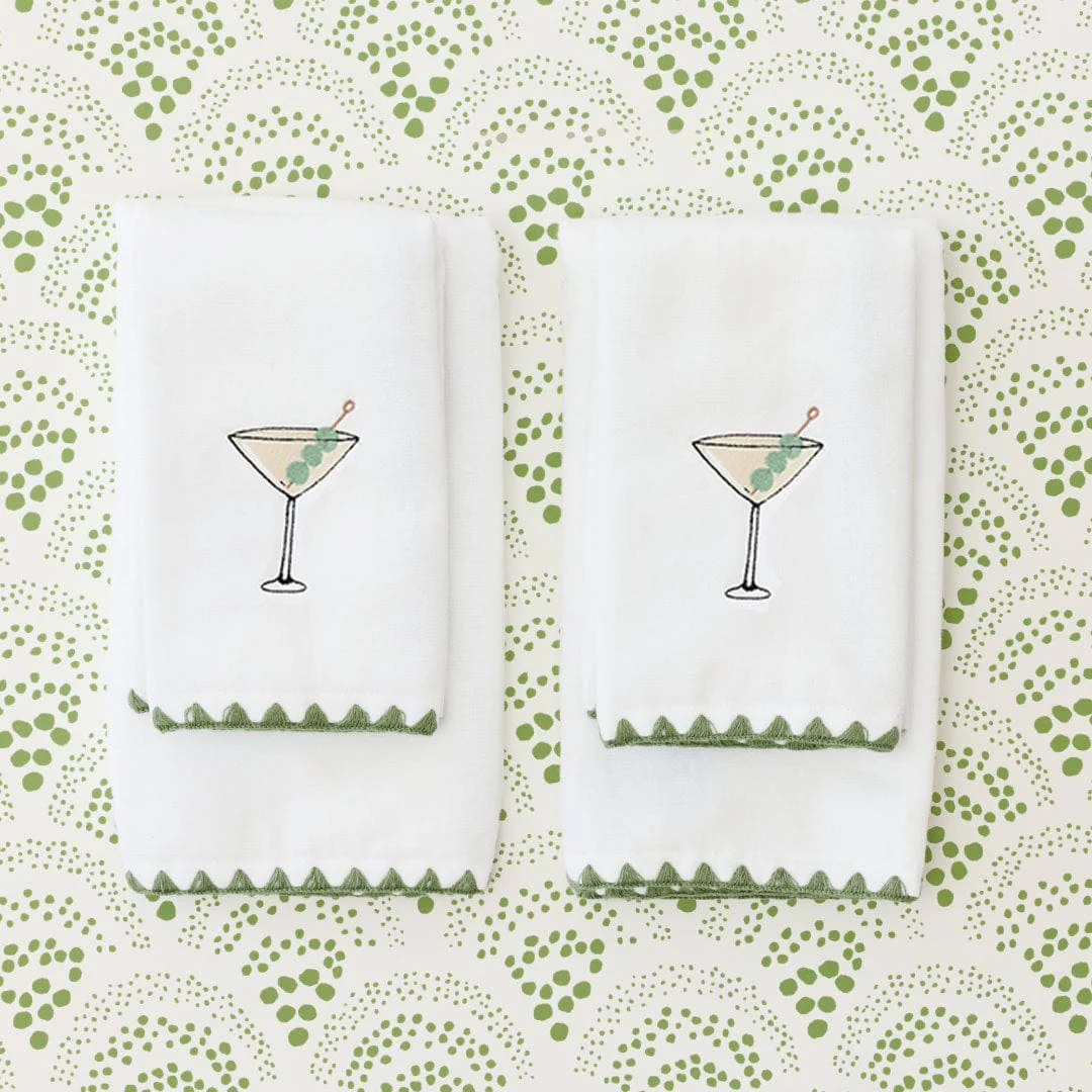 Stitched Edge Powder Bath Towels (pair) - Image 86