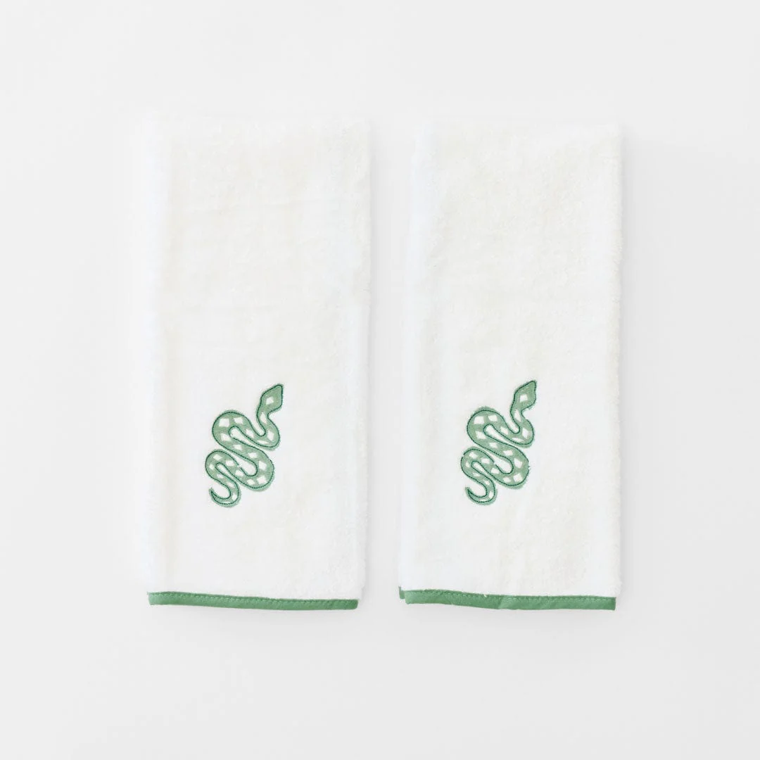 Stitched Edge Powder Bath Towels (pair) - Image 89