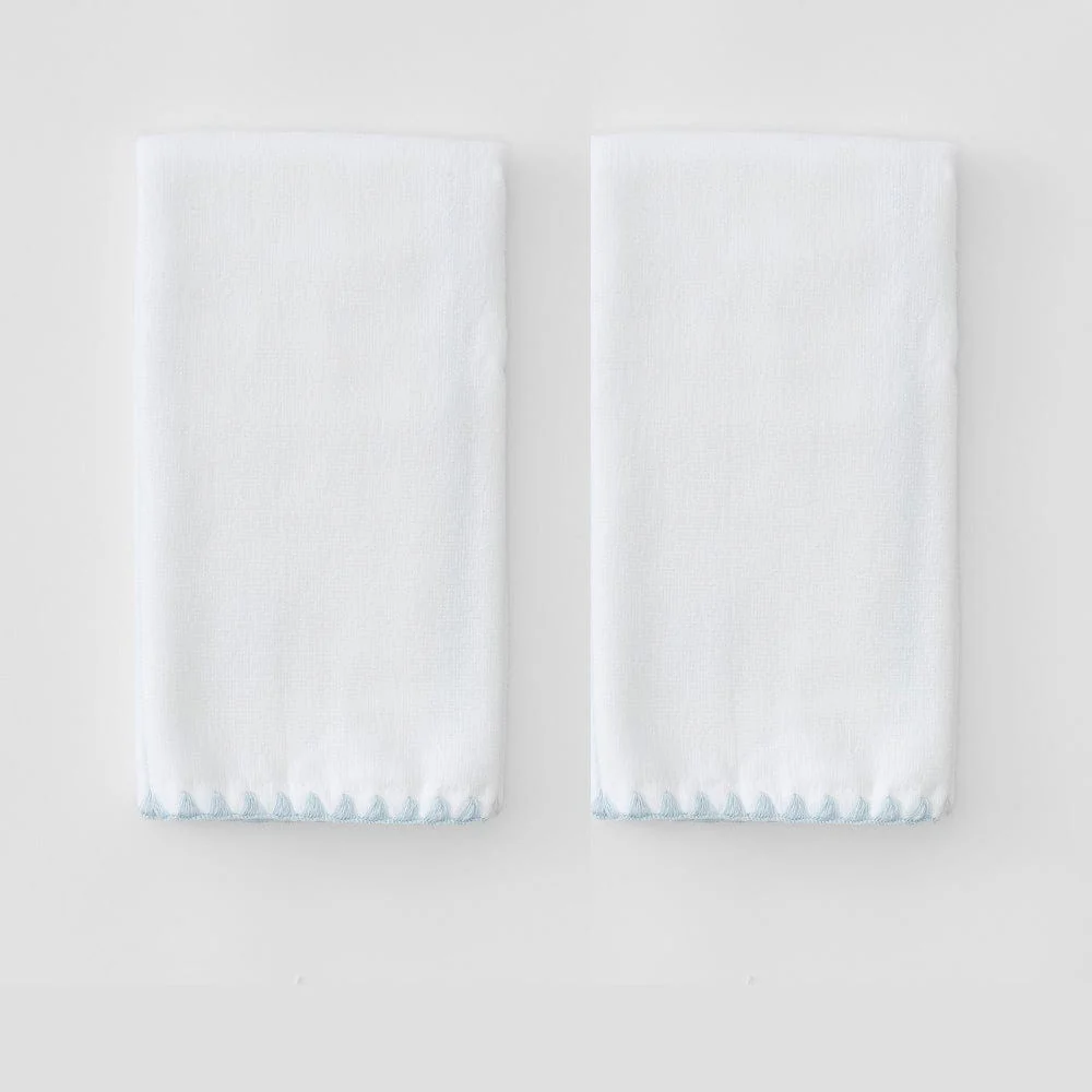 Stitched Edge Powder Bath Towels (pair) - Image 24