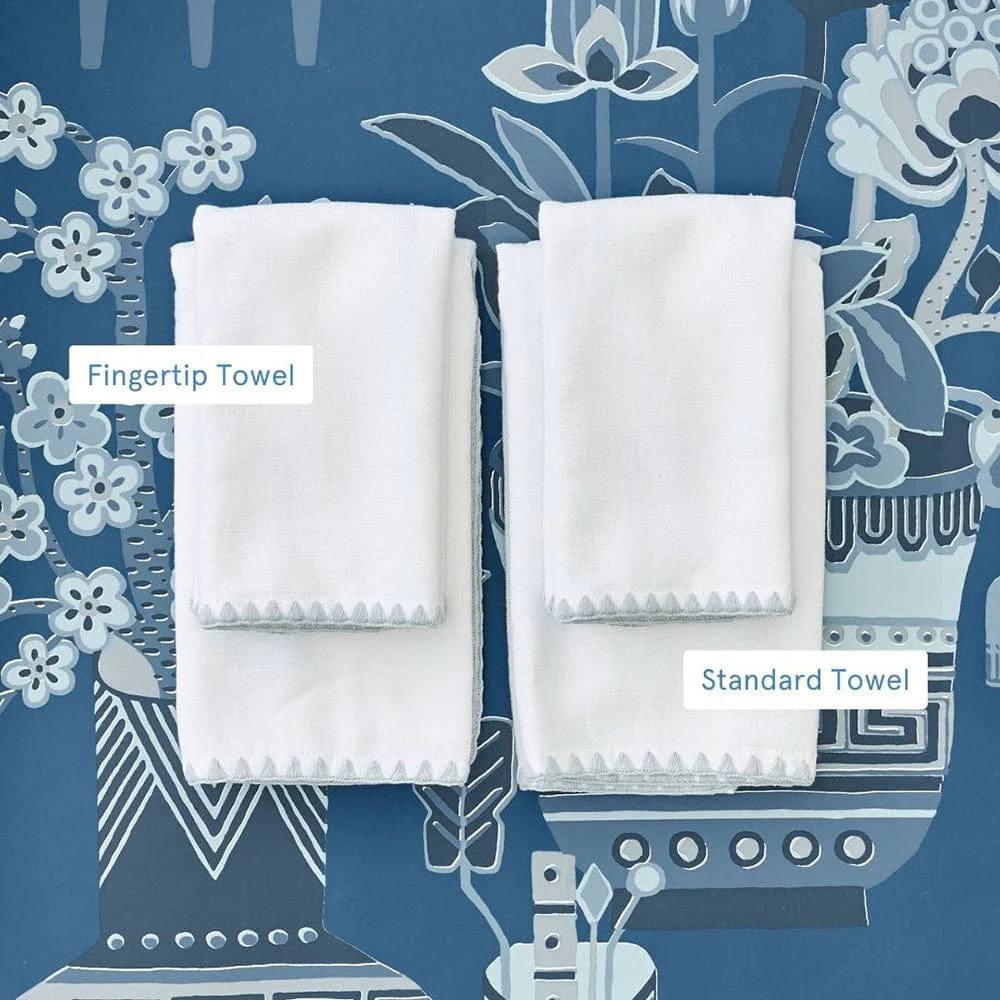 Stitched Edge Powder Bath Towels (pair) - Image 30