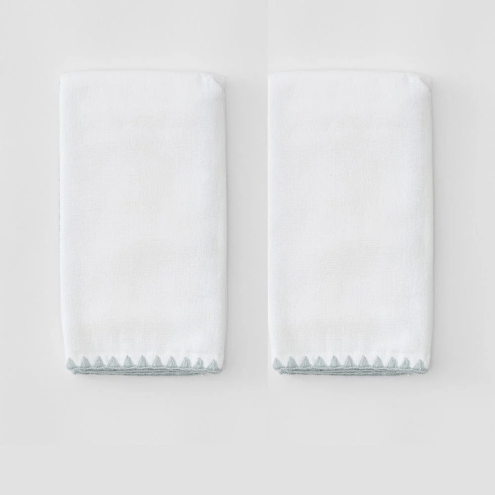 Stitched Edge Powder Bath Towels (pair) - Image 33
