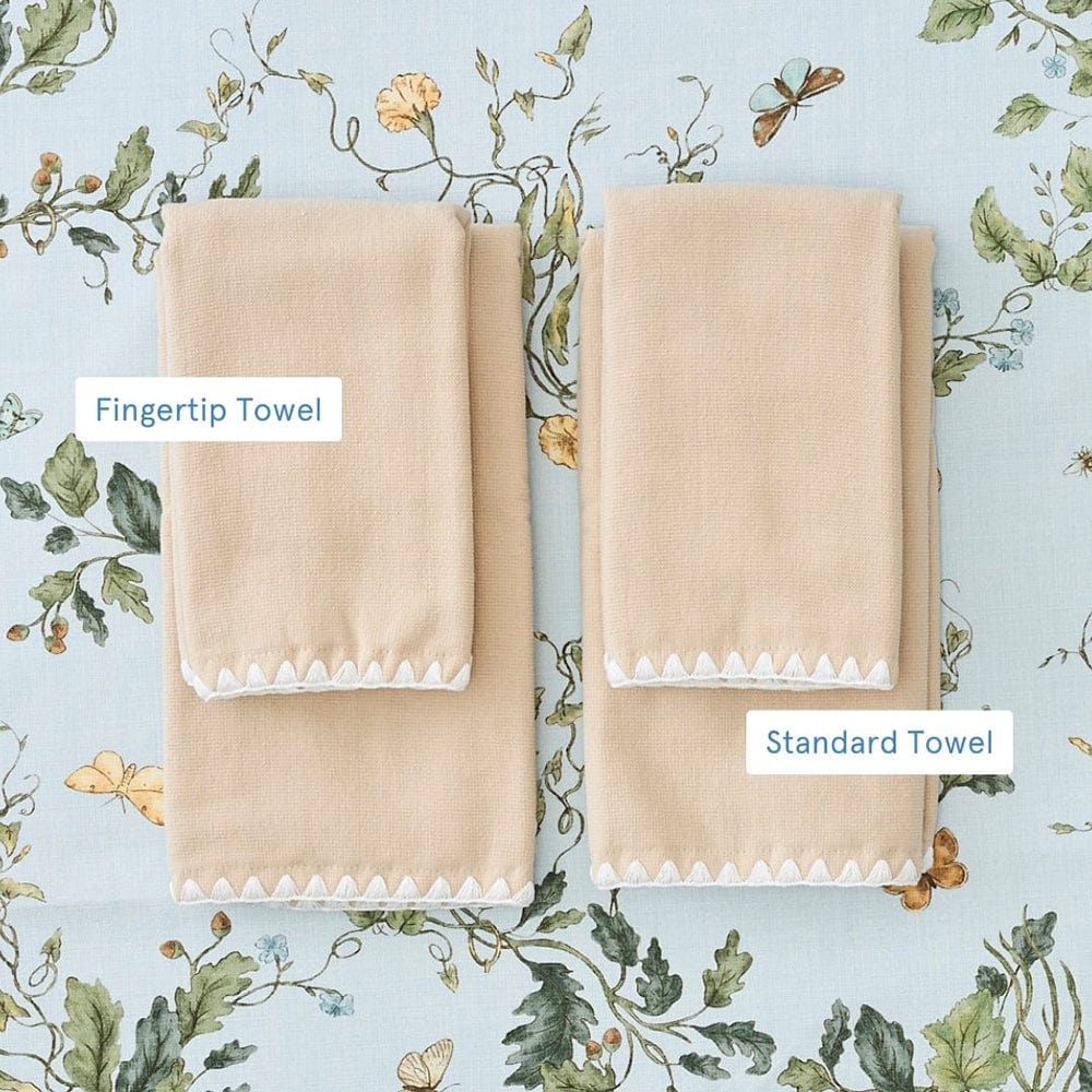 Stitched Edge Powder Bath Towels (pair) - Image 5