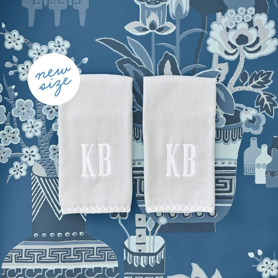Stitched Edge Powder Bath Towels (pair) - Image 41