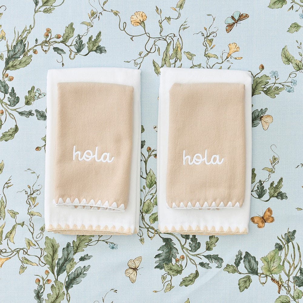 Stitched Edge Powder Bath Towels (pair) - Image 47