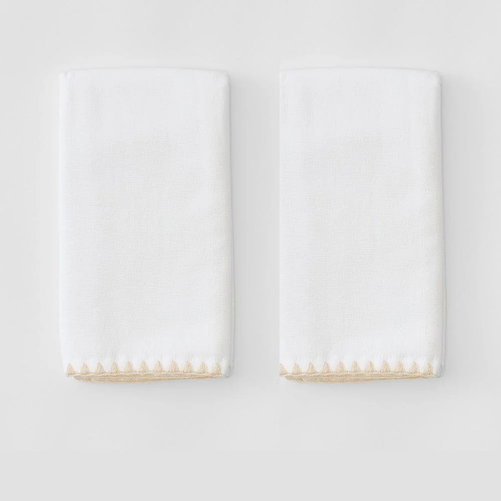 Stitched Edge Powder Bath Towels (pair) - Image 53