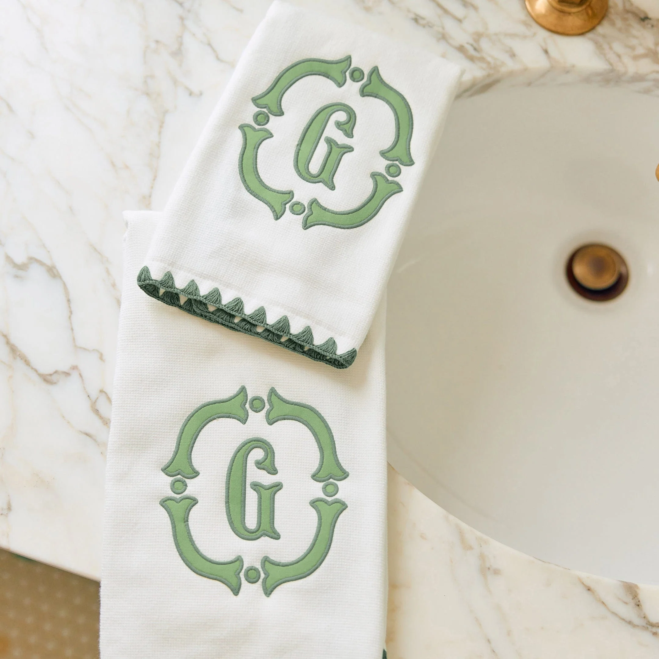 Stitched Edge Powder Bath Towels (pair) - Image 65