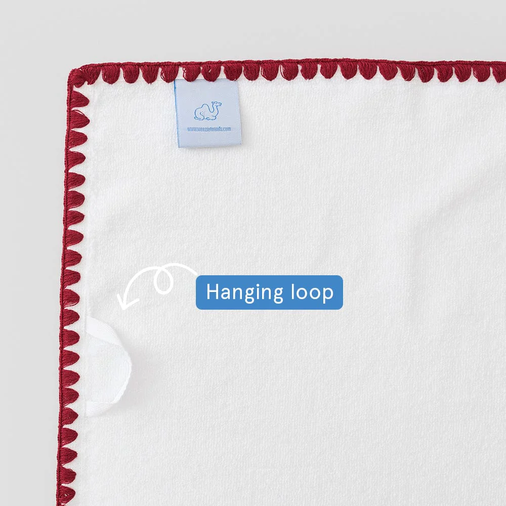 Stitched Edge Powder Bath Towels (pair) - Image 80