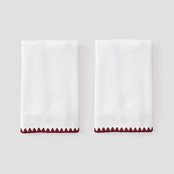 Stitched Edge Powder Bath Towels (pair) - Image 81