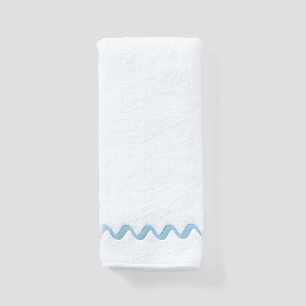 Wave Embroidered Hand Towels (pair) - Image 11