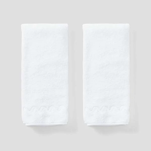 Wave Embroidered Hand Towels (pair) - Image 29