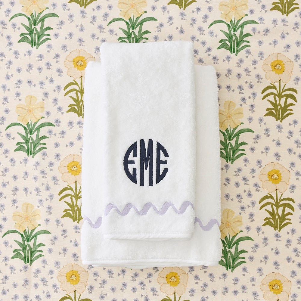 Wave Embroidered Hand Towels (pair) - Image 4