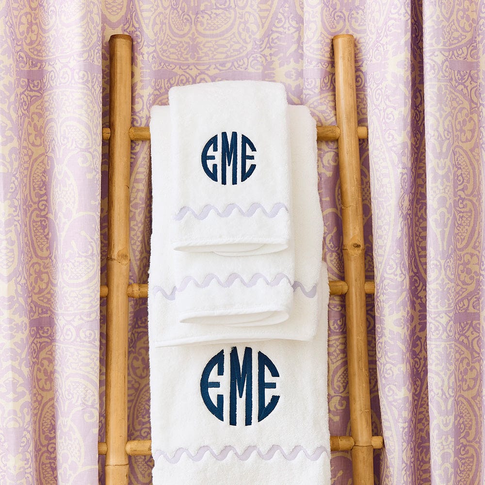 Wave Embroidered Hand Towels (pair) - Image 5