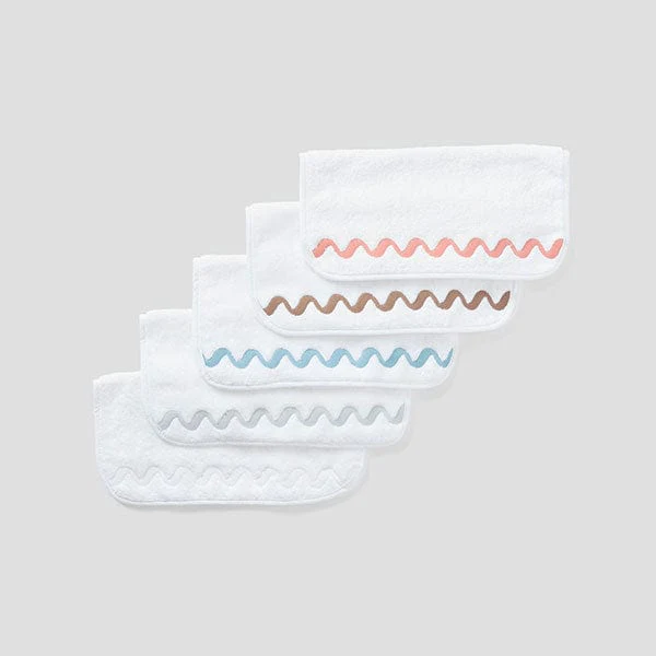 Wave Embroidered Washcloths (pair) - Image 15