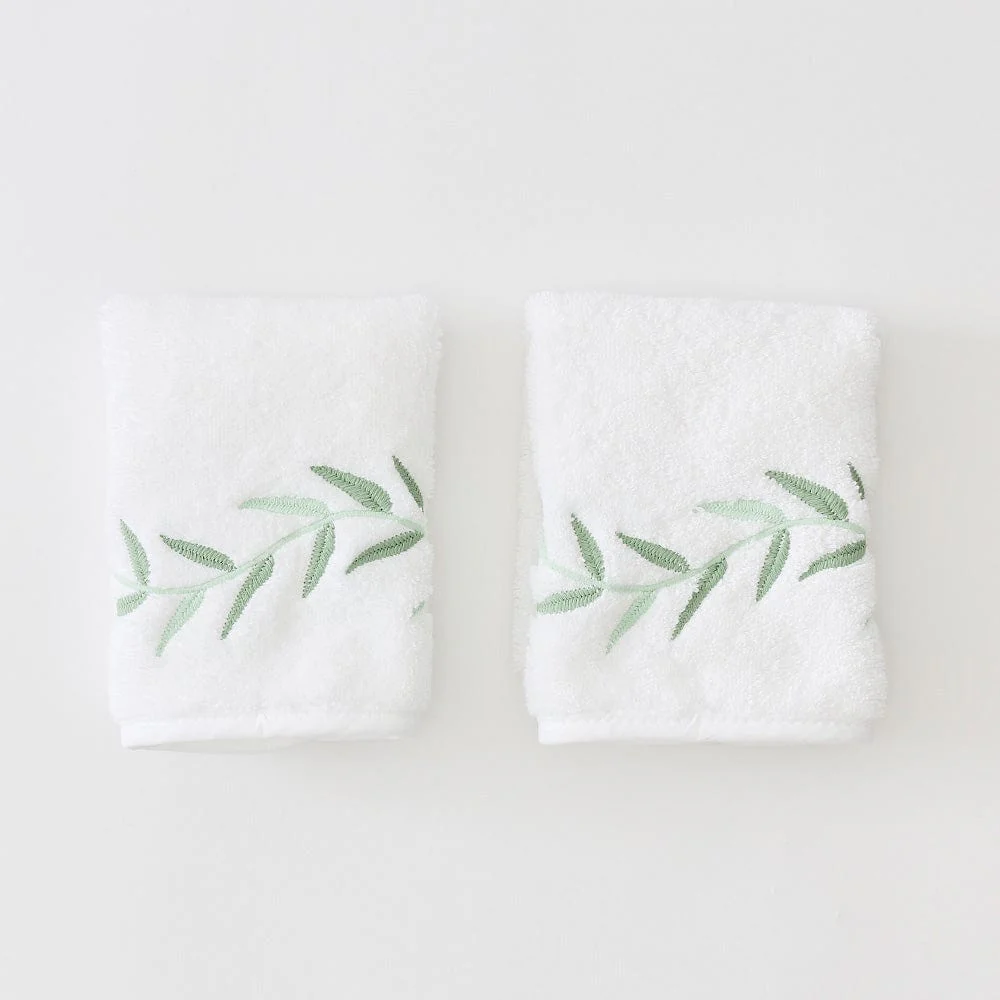Willow Embroidered Washcloths (pair) - Image 15