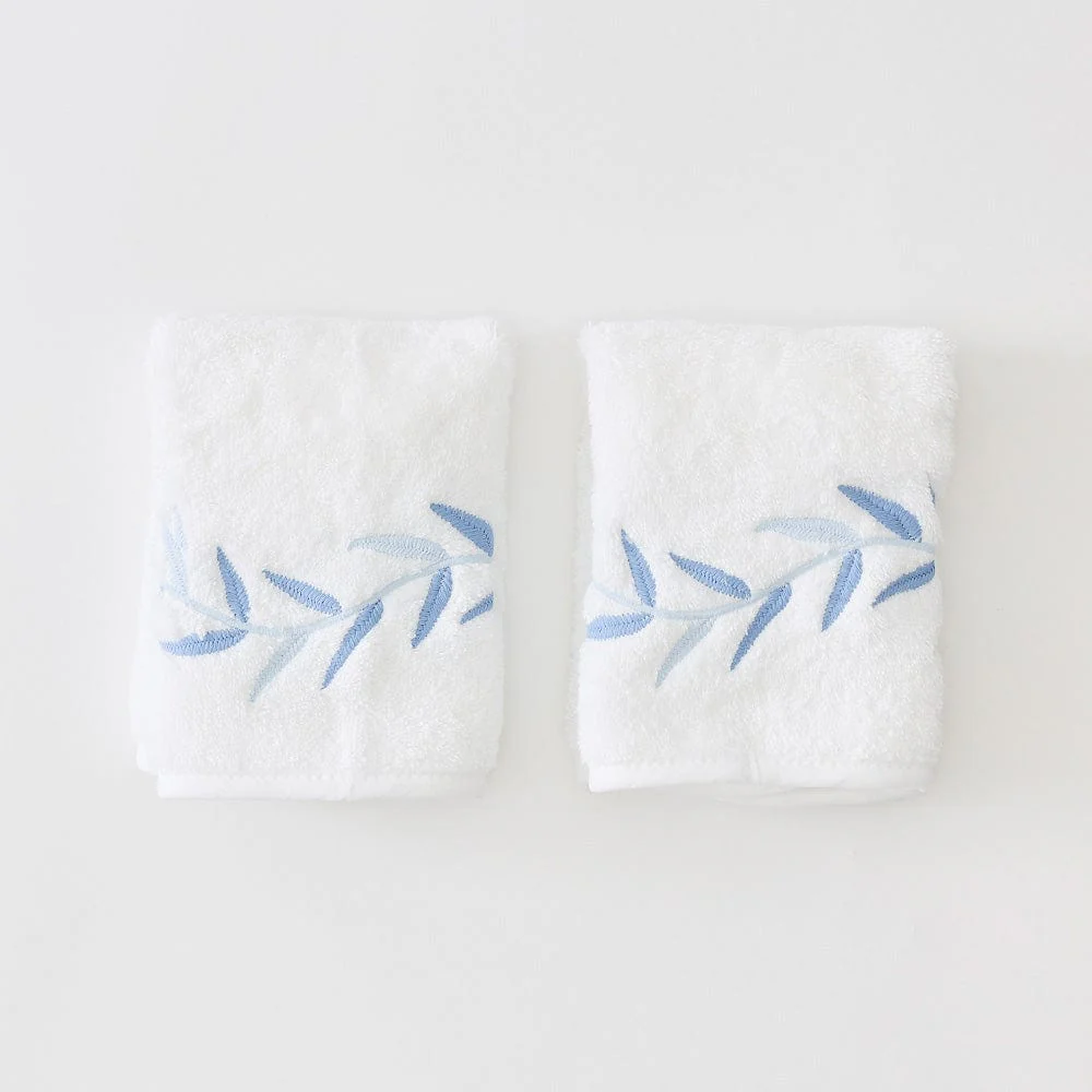 Willow Embroidered Washcloths (pair) - Image 16
