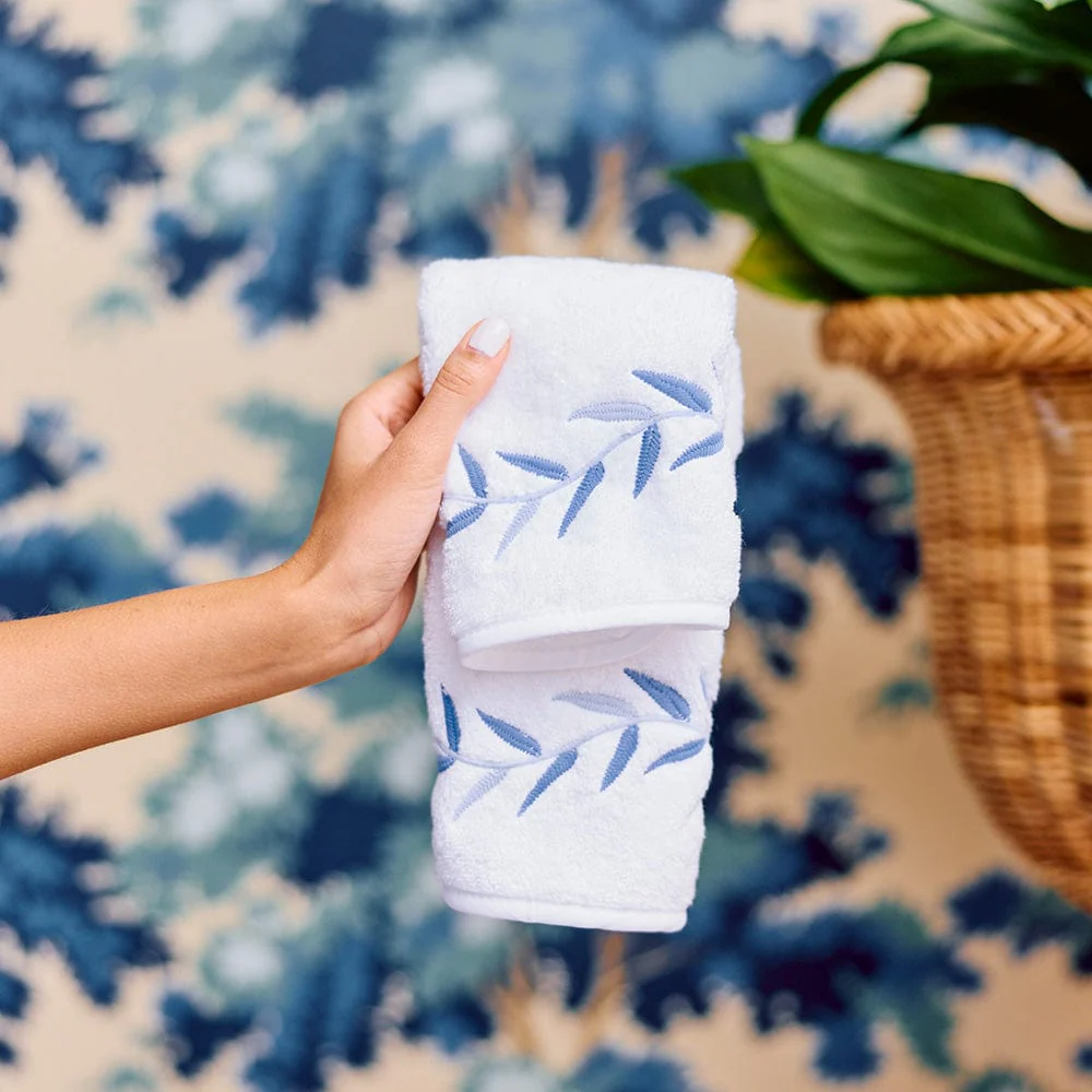 Willow Embroidered Washcloths (pair) - Image 3