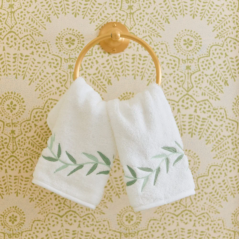 Willow Embroidered Washcloths (pair) - Image 7