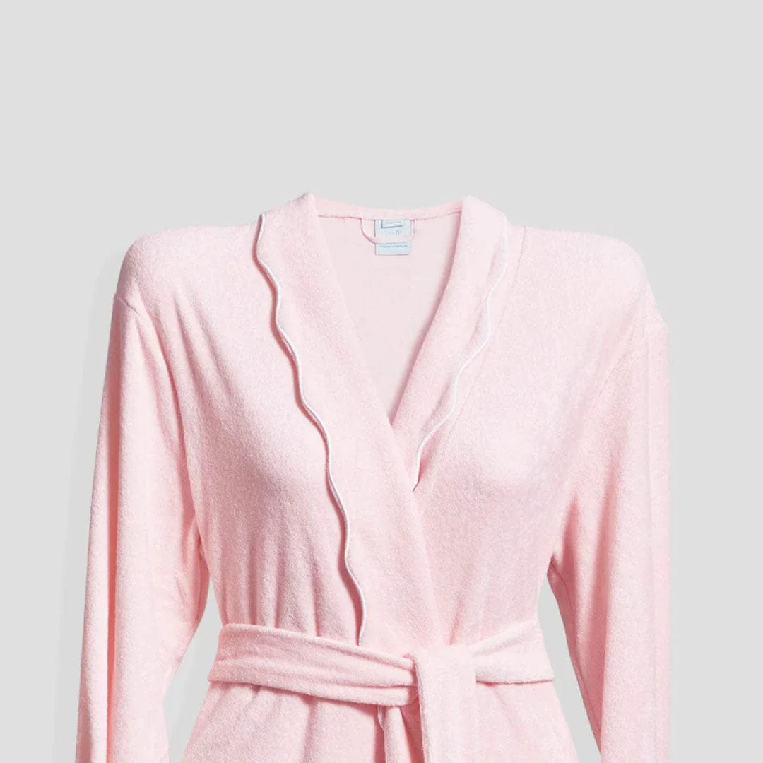 Women's Long Scallop Lightweight Robe - Image 30