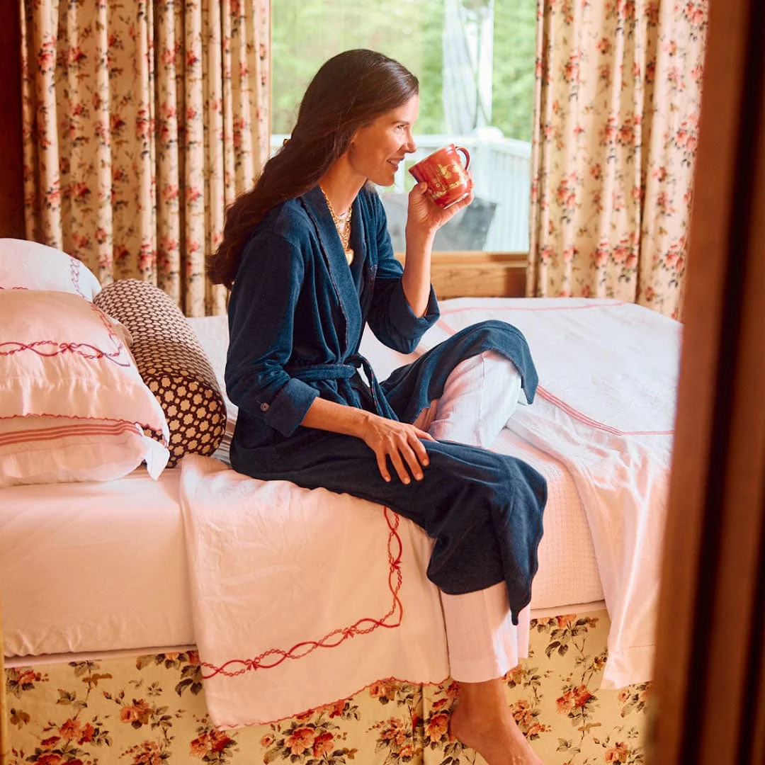 Women's Long Scallop Lightweight Robe - Image 31