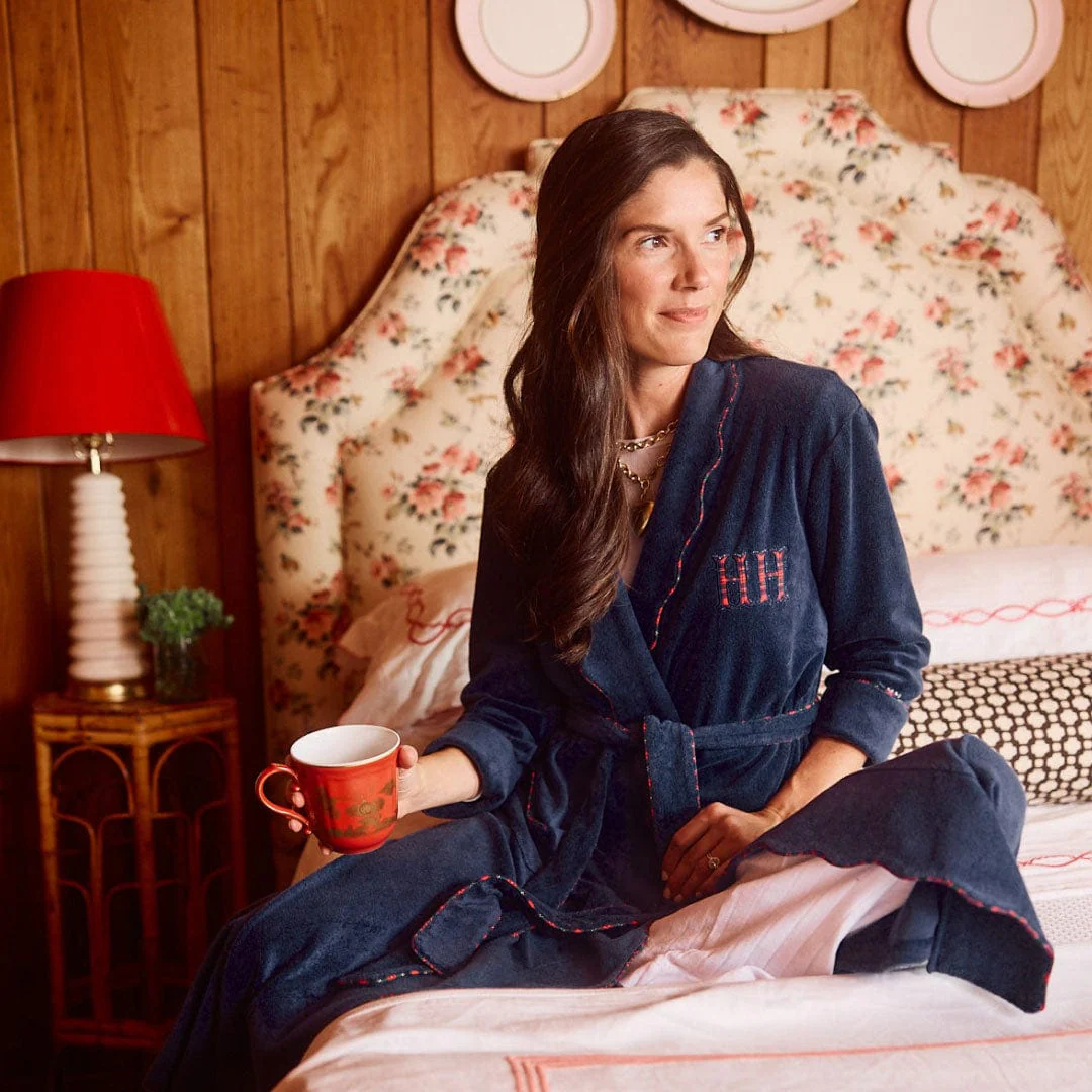 Women's Long Scallop Lightweight Robe - Image 36