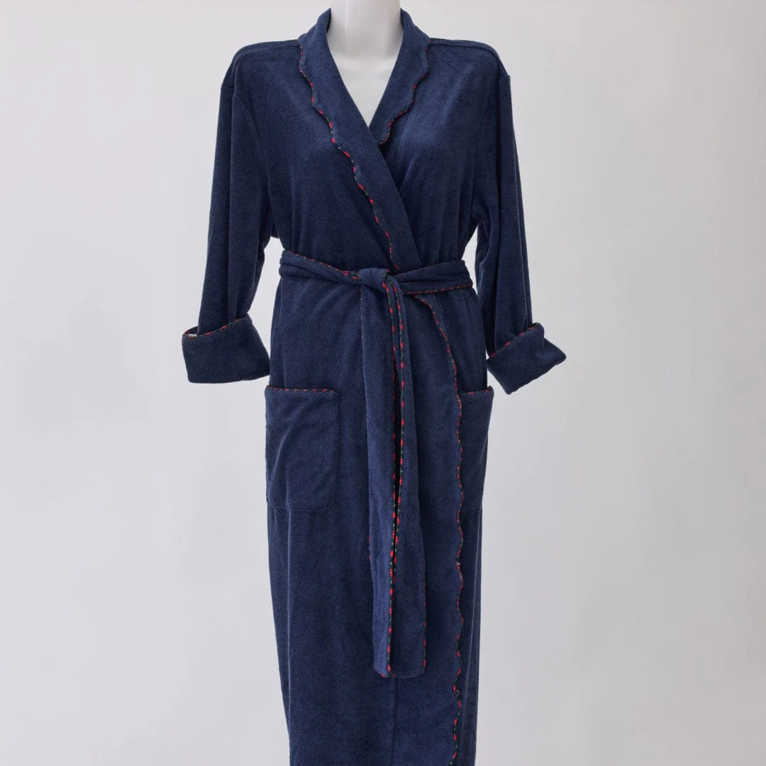 Women's Long Scallop Lightweight Robe - Image 40