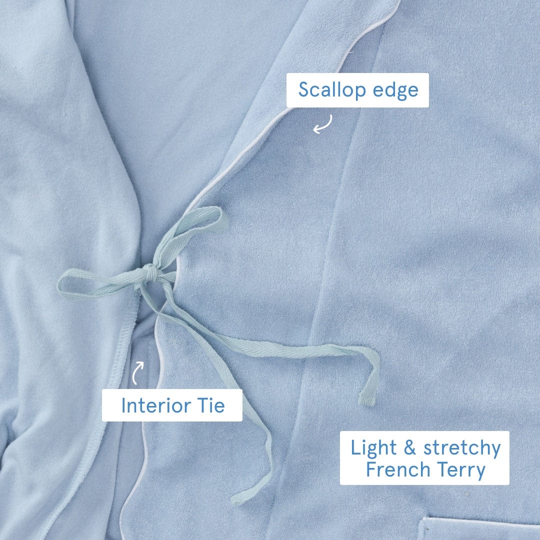 Women's Long Scallop Lightweight Robe - Image 53