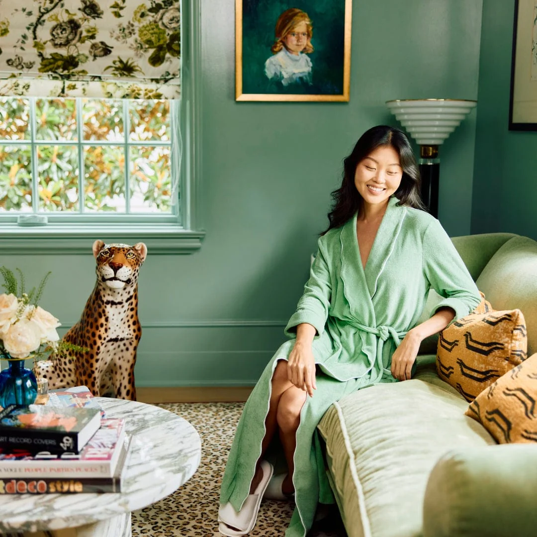 Women's Long Scallop Lightweight Robe - Image 6